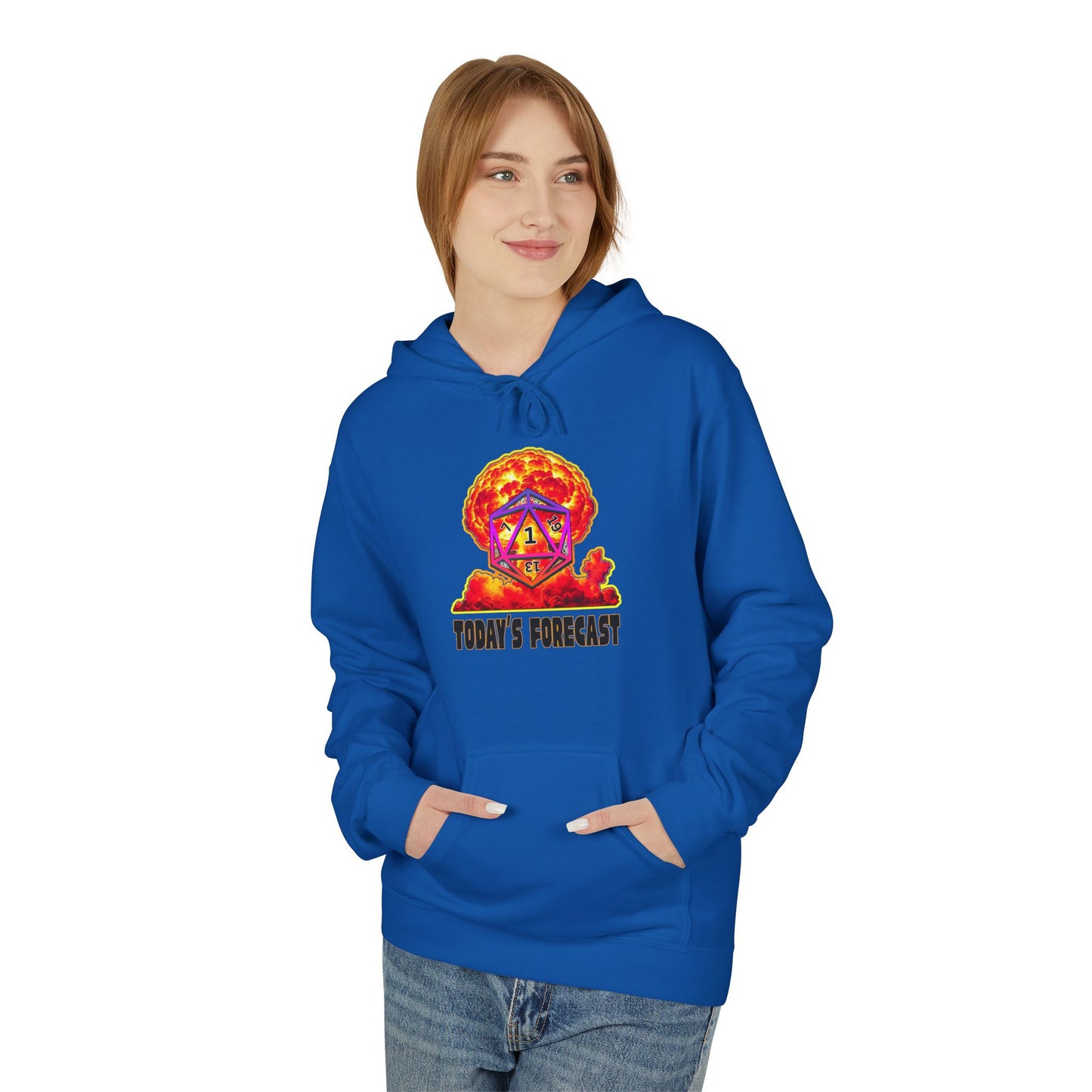 Gamer Hoodie - Critical Fail 20 Sided Dice Design