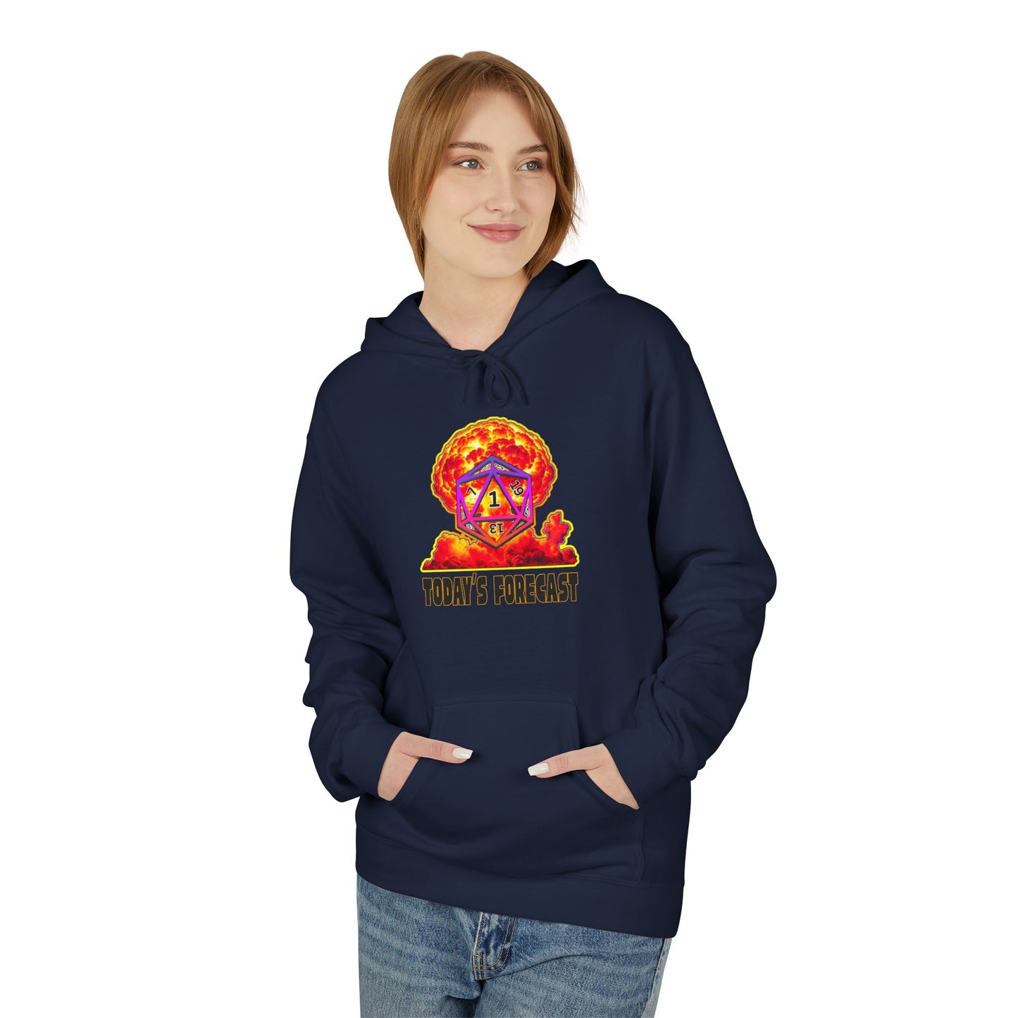 Gamer Hoodie - Critical Fail 20 Sided Dice Design