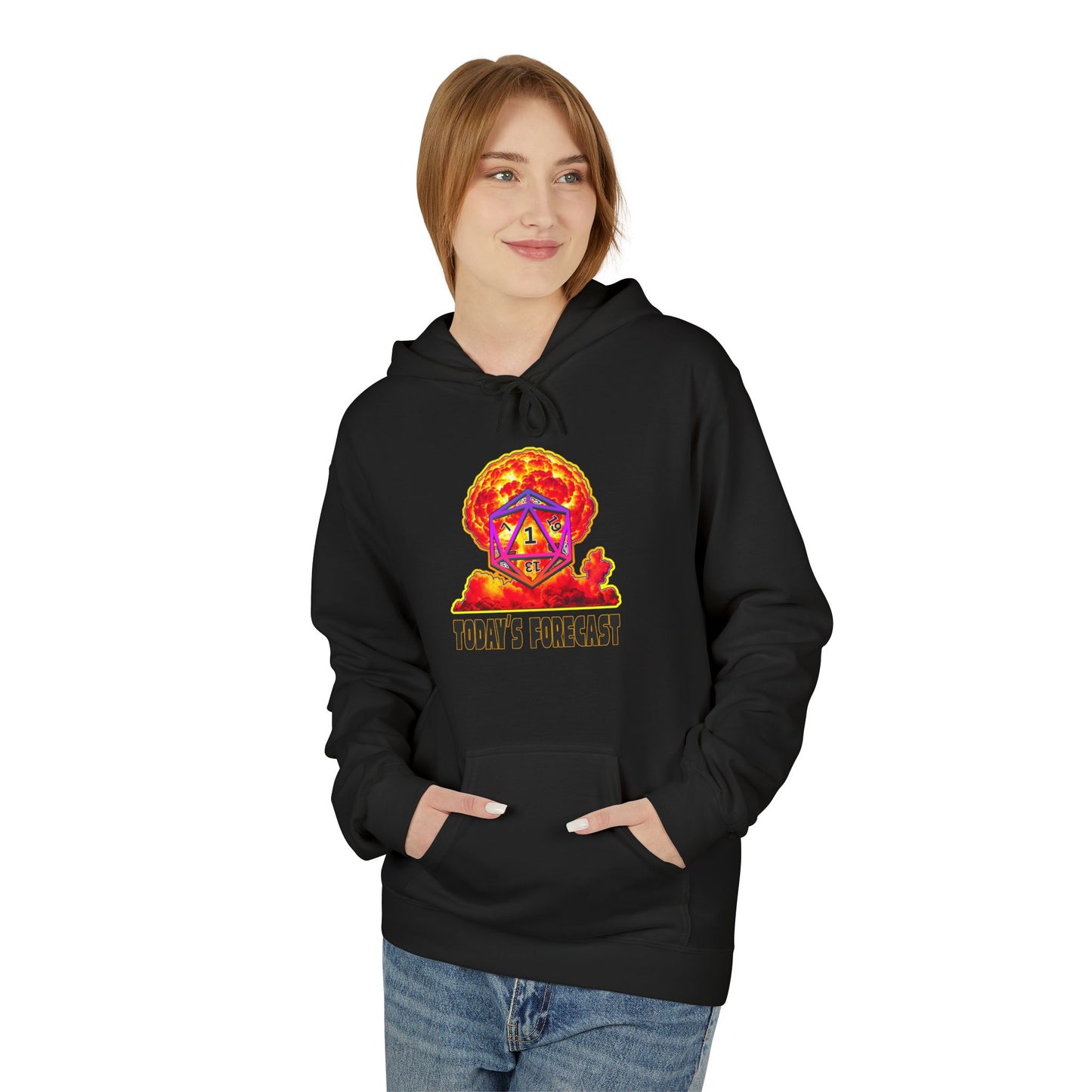 Gamer Hoodie - Critical Fail 20 Sided Dice Design