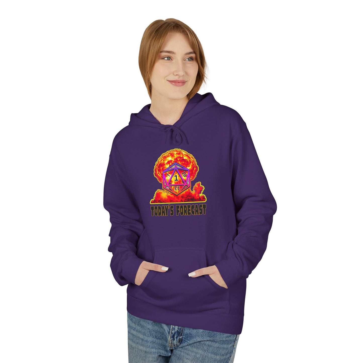 Gamer Hoodie - Critical Fail 20 Sided Dice Design