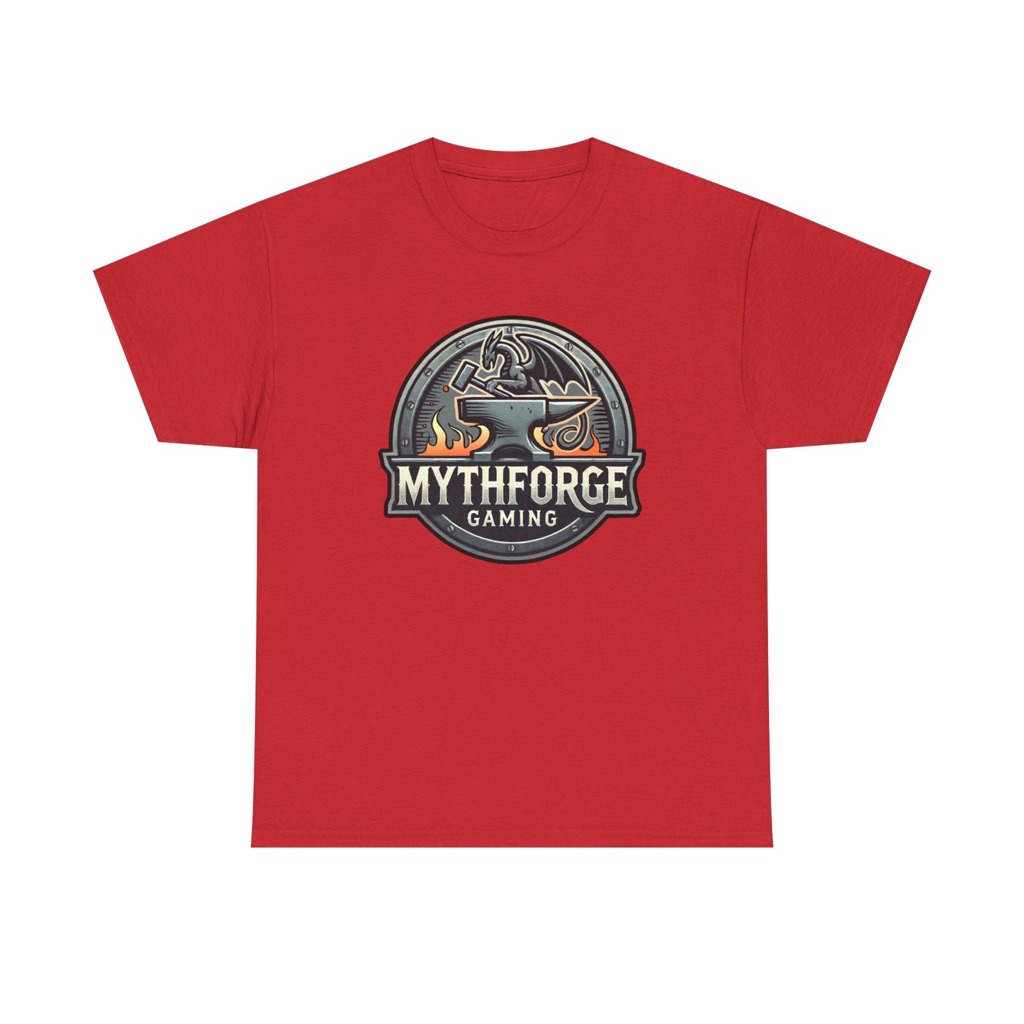 Gaming Logo Tee - Mythforge Unisex Heavy Cotton T-Shirt