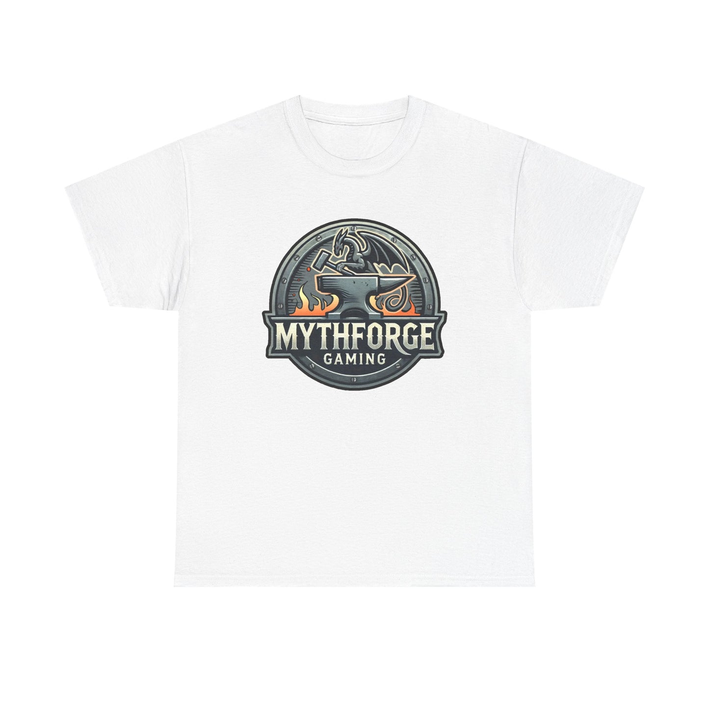 Gaming Logo Tee - Mythforge Unisex Heavy Cotton T-Shirt