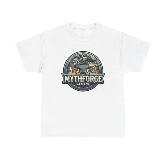 Gaming Logo Tee - Mythforge Unisex Heavy Cotton T-Shirt