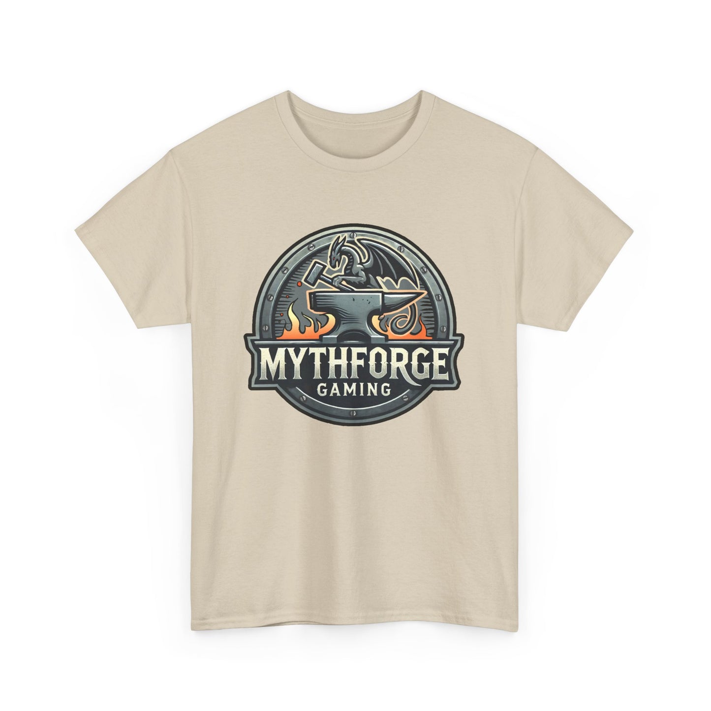 Gaming Logo Tee - Mythforge Unisex Heavy Cotton T-Shirt