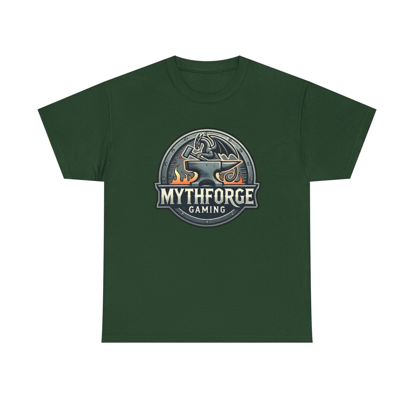 Gaming Logo Tee - Mythforge Unisex Heavy Cotton T-Shirt