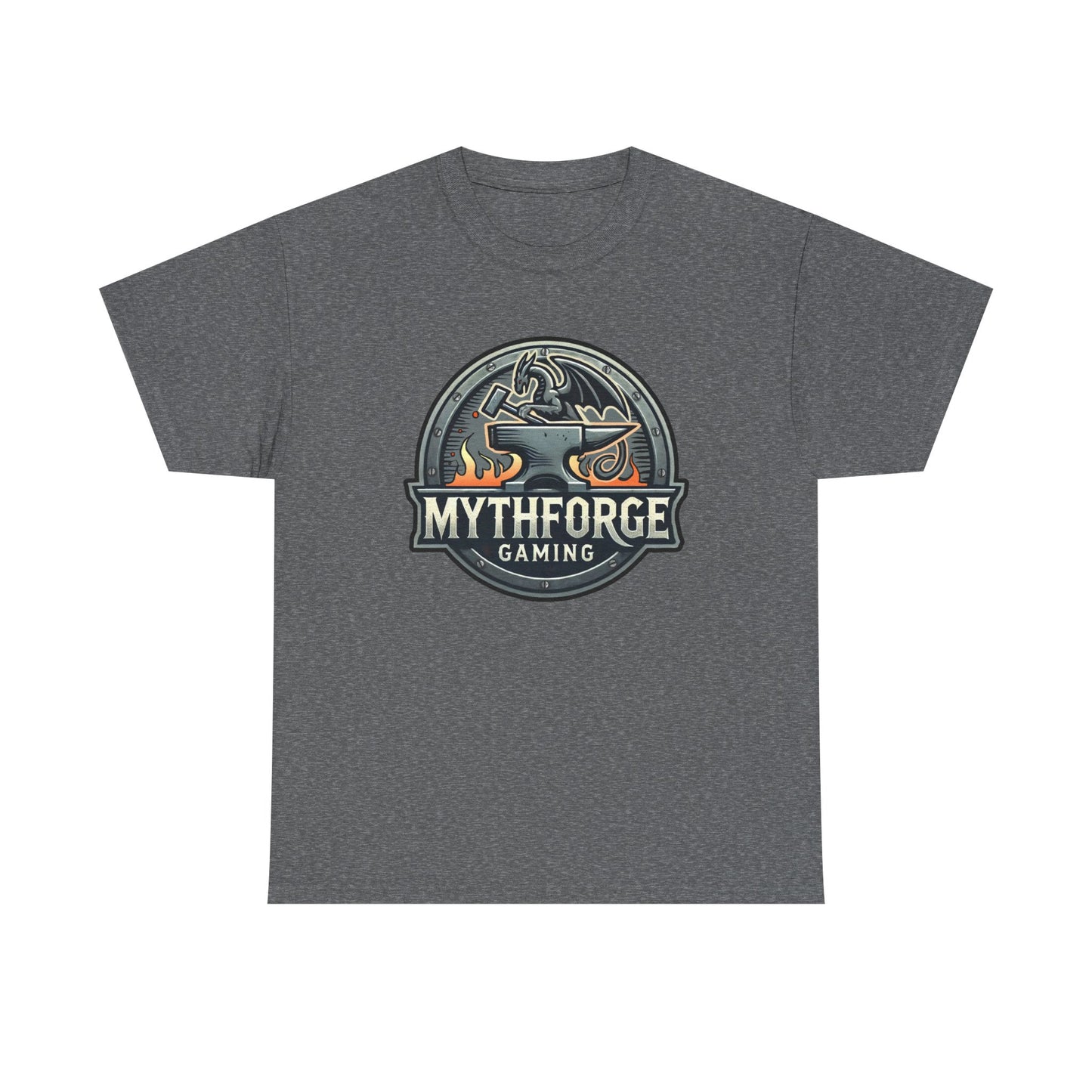 Gaming Logo Tee - Mythforge Unisex Heavy Cotton T-Shirt