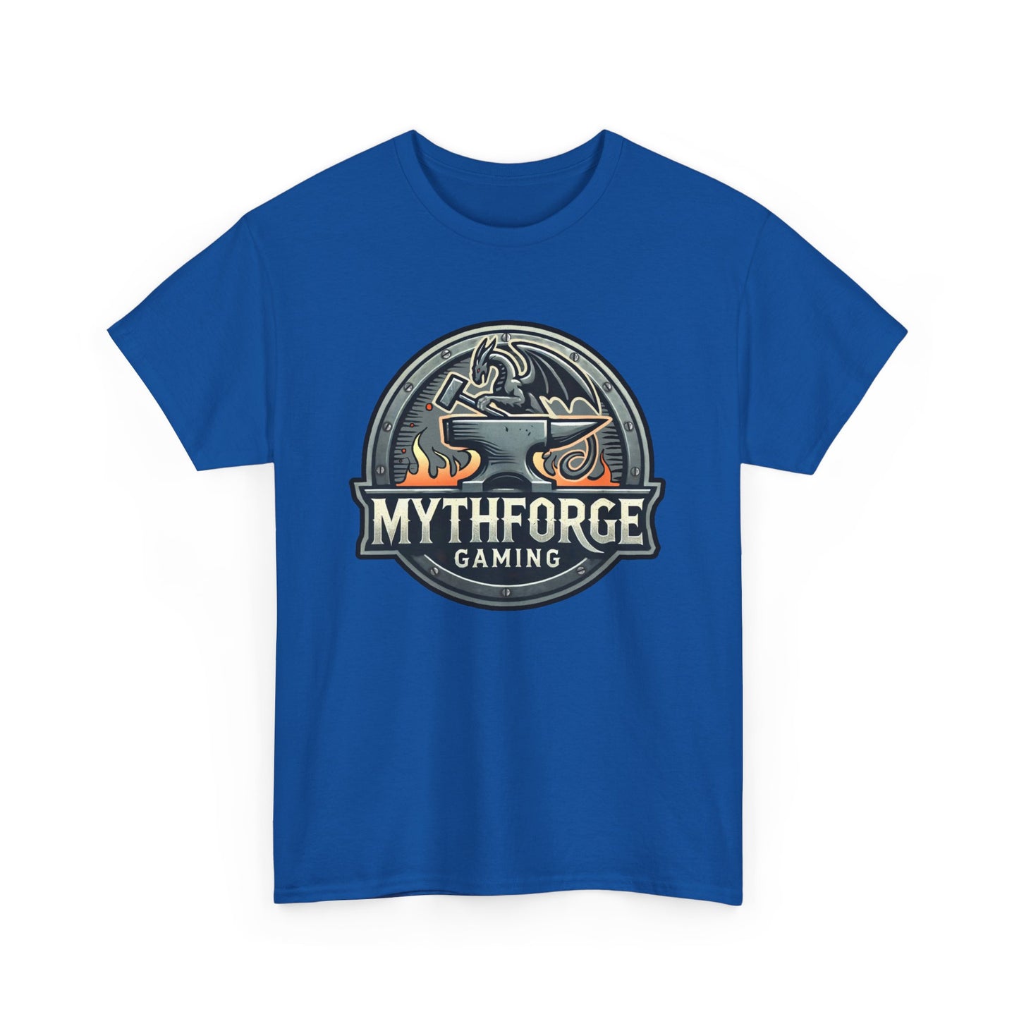 Gaming Logo Tee - Mythforge Unisex Heavy Cotton T-Shirt