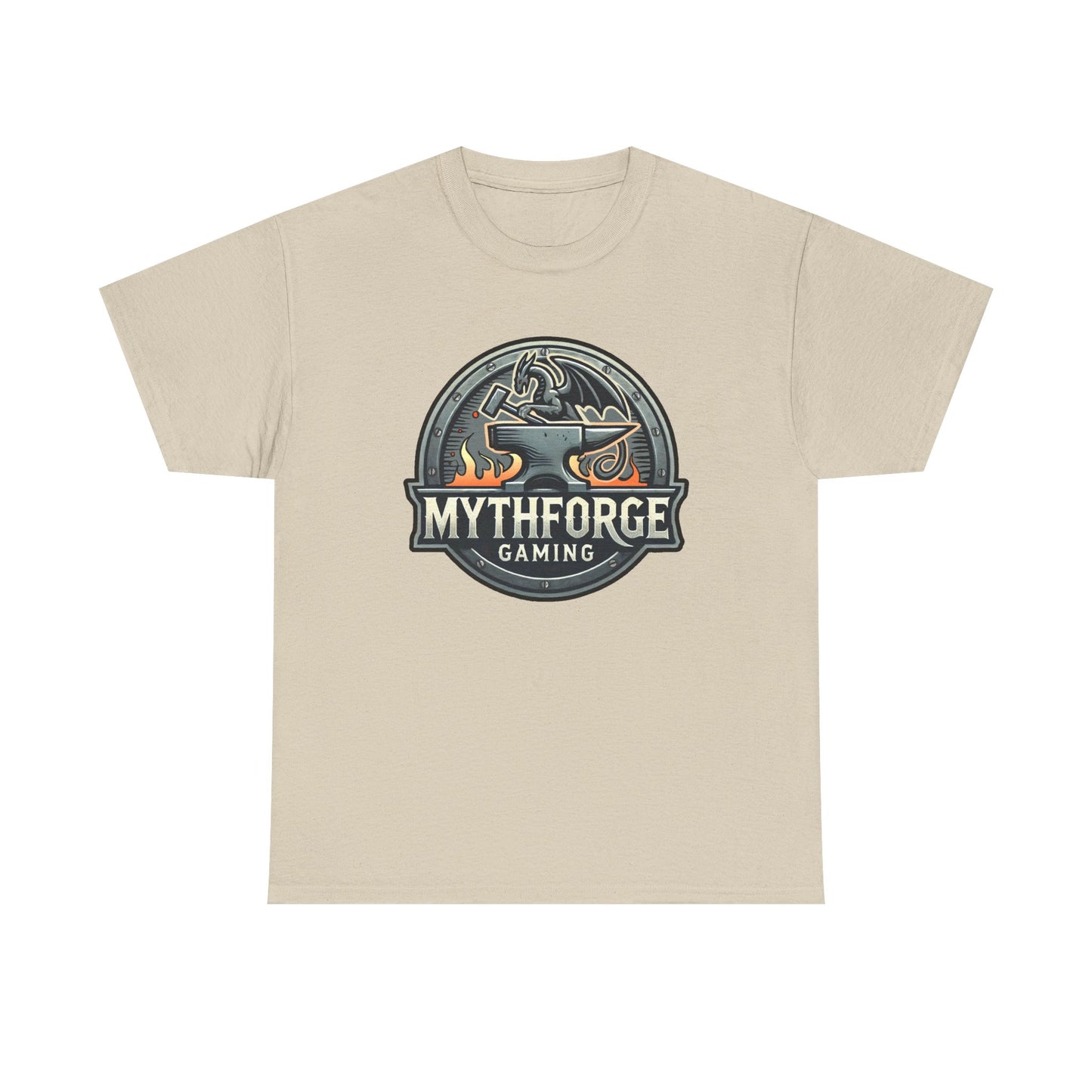 Gaming Logo Tee - Mythforge Unisex Heavy Cotton T-Shirt