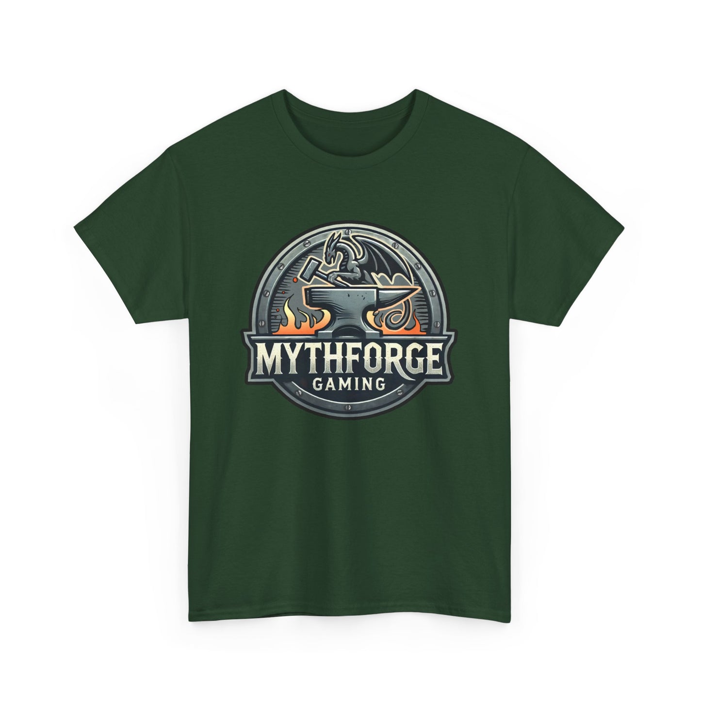 Gaming Logo Tee - Mythforge Unisex Heavy Cotton T-Shirt