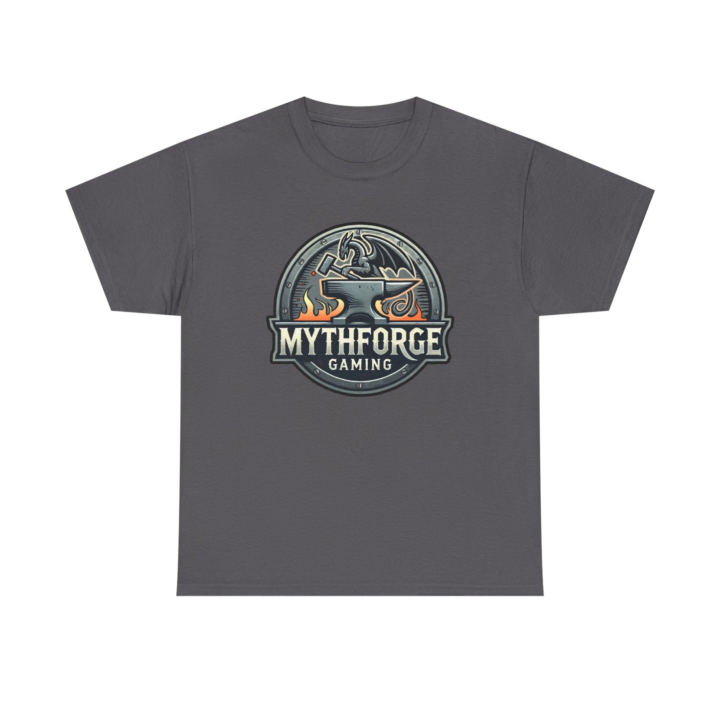 Gaming Logo Tee - Mythforge Unisex Heavy Cotton T-Shirt