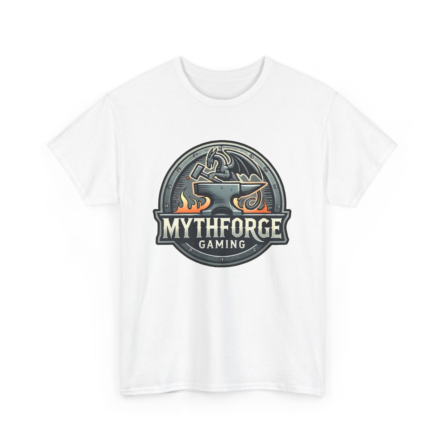 Gaming Logo Tee - Mythforge Unisex Heavy Cotton T-Shirt