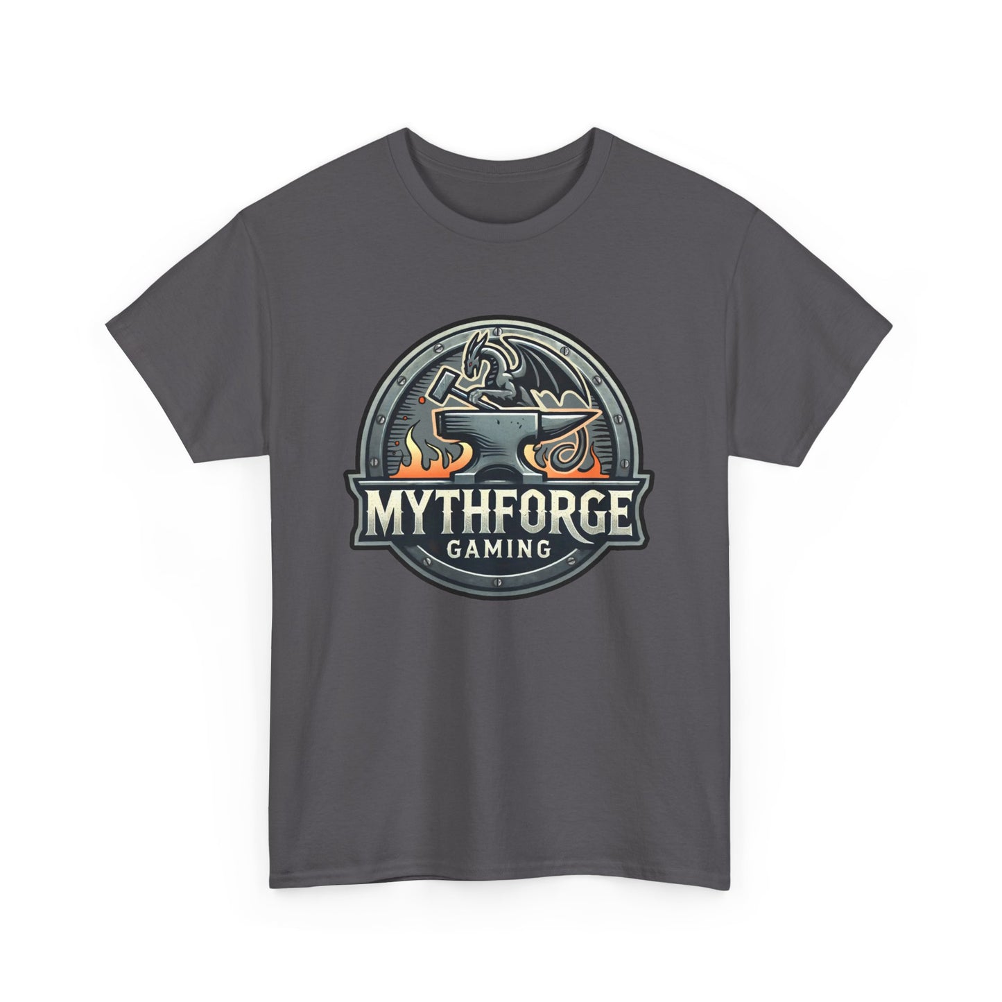 Gaming Logo Tee - Mythforge Unisex Heavy Cotton T-Shirt