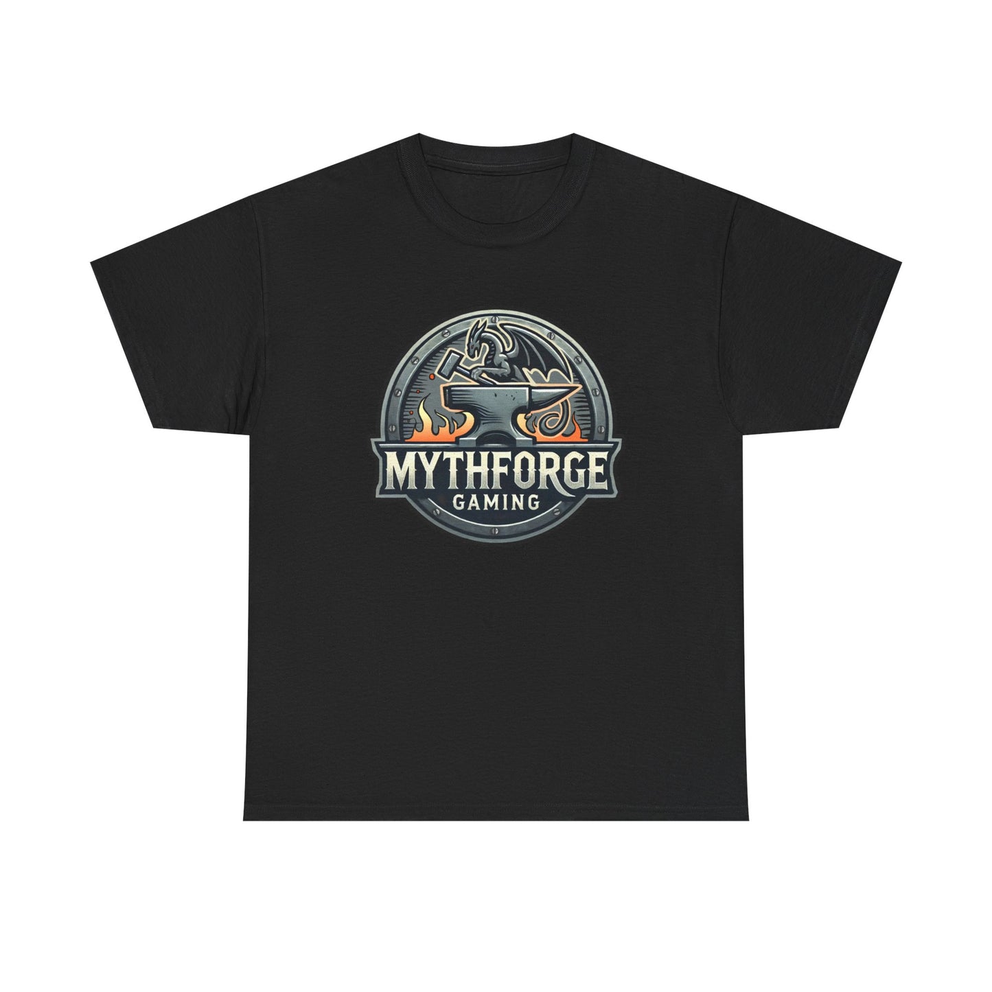 Gaming Logo Tee - Mythforge Unisex Heavy Cotton T-Shirt