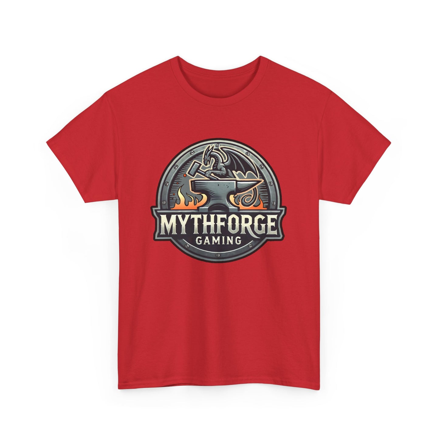 Gaming Logo Tee - Mythforge Unisex Heavy Cotton T-Shirt